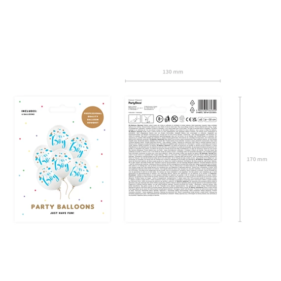 Lufi 30 cm fiu született pasztell tiszta fehér S/6