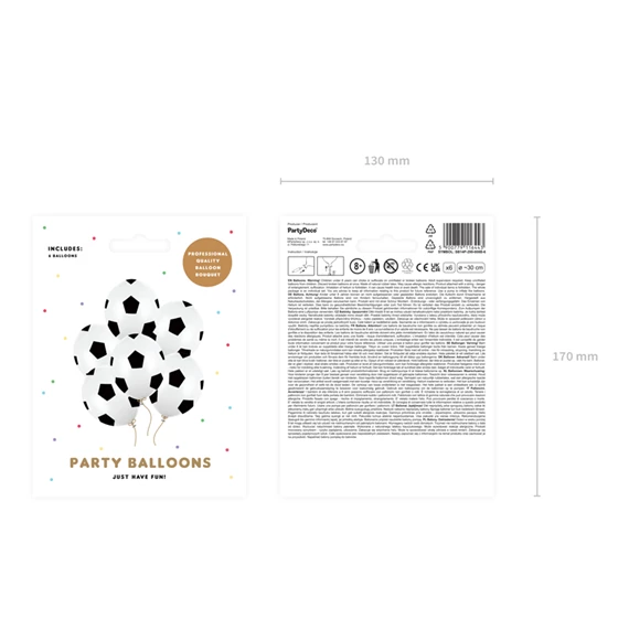 Lufi 30 cm foci tiszta fehér S/6