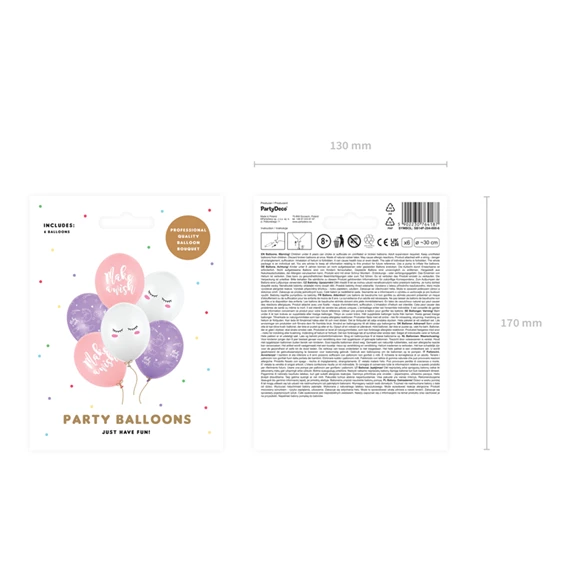 Lufi 30 cm unikornis mix S/6