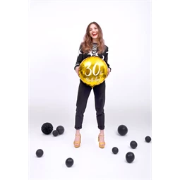 Lufi 30, születésnap fólia arany 45 cm