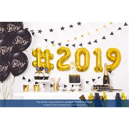 Lufi 3-as szám fólia 35 cm arany