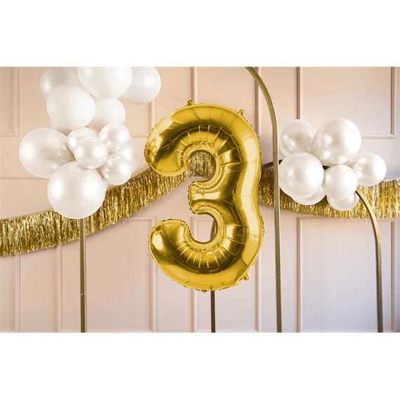 Lufi 3-as szám fólia 72 cm világos arany