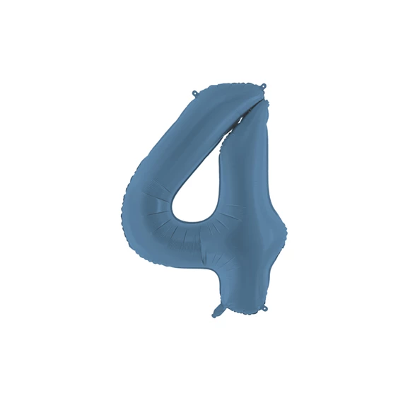 Lufi 4-es szám fólia 86 cm tengerészkék