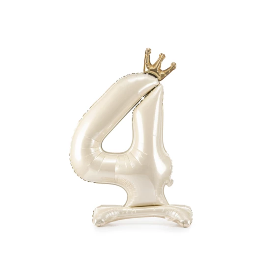 Lufi 4-es szám álló fólia 84 cm világos krém