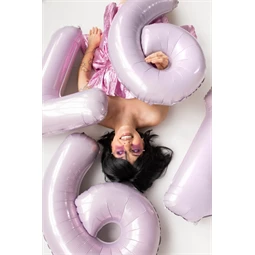 Lufi 4-es szám fólia 72 cm lila