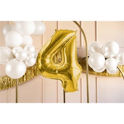 Lufi 4-es szám fólia 72 cm világos arany