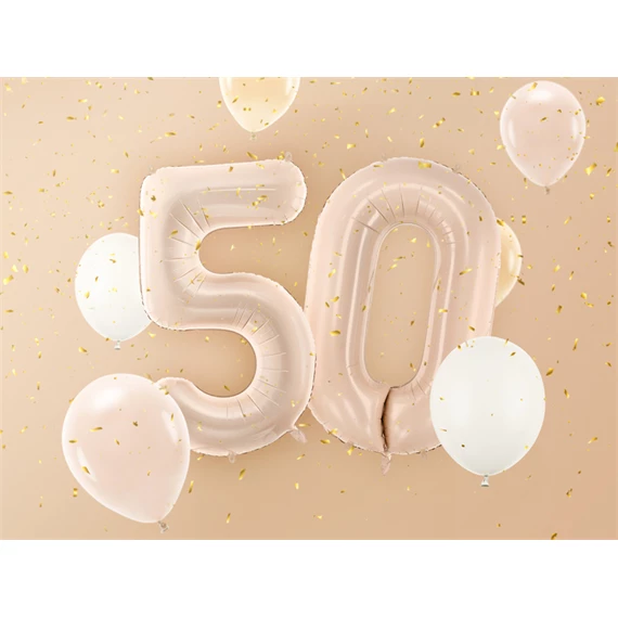 Lufi 5-ös szám fólia 72 cm sötét bézs