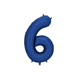 Lufi 6-os szám fólia 86 cm tengerészkék