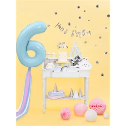 Lufi 6-os szám fólia 86 cm világoskék