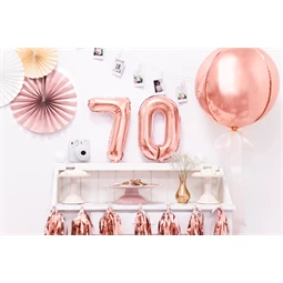 Lufi 7-es szám fólia 35 cm rózsaarany