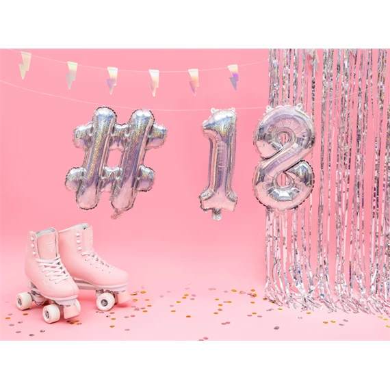 Lufi 8-as szám fólia 35 cm irizáló