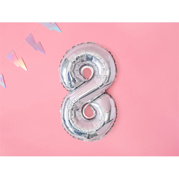 Lufi 8-as szám fólia 35 cm irizáló