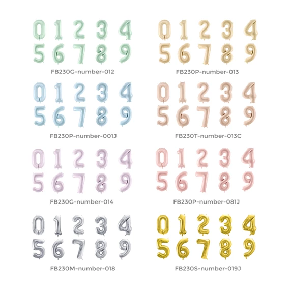 Lufi 8-as szám fólia 72 cm bézs