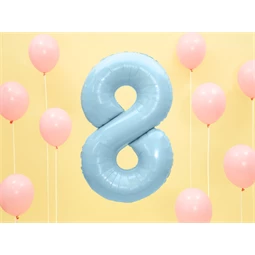 Lufi 8-as szám fólia 86 cm világoskék