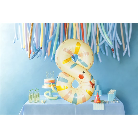 Lufi 8-as szám fólia kígyó 55x88 cm mix