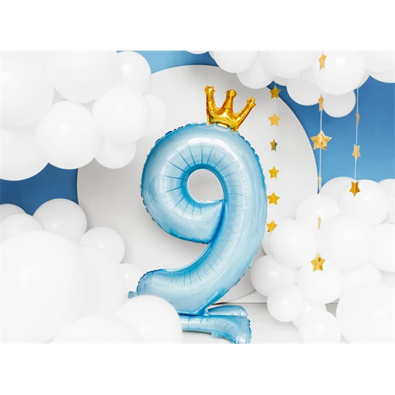 Lufi 9-es szám álló fólia 84 cm égkék