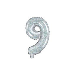 Lufi 9-es szám fólia 35 cm irizáló