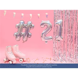 Lufi 9-es szám fólia 35 cm irizáló