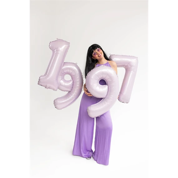 Lufi 9-es szám fólia 72 cm lila