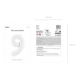 Lufi 9-es szám fólia 86 cm fehér