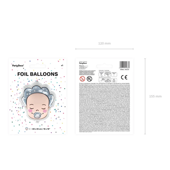 Lufi baba fiú fólia 40x45 cm mix