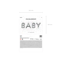 Lufi baby fólia 262x86 cm ezüst