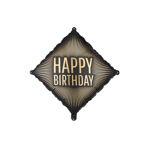 Lufi boldog születésnapot fólia 46x46 cm mix