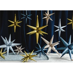 Lufi csillag 3D fólia 70 cm bézs