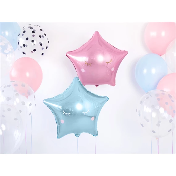 Lufi csillag fólia 48 cm világos rózsaszín