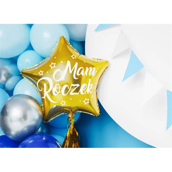 Lufi csillag fólia mam roczek 48 cm arany