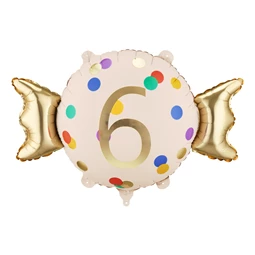 Lufi cukorka 6-os fólia 61x37 cm mix