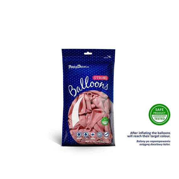 Lufi erős 12 cm pasztell babarózsaszín S/100