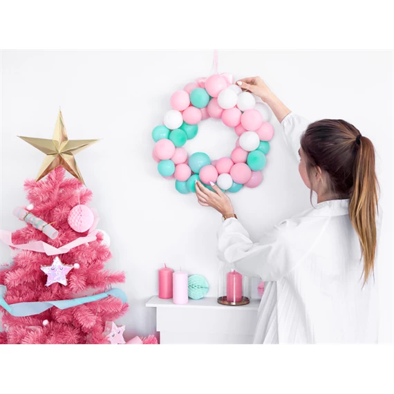 Lufi erős 23 cm pasztell halvány rózsaszín S/100