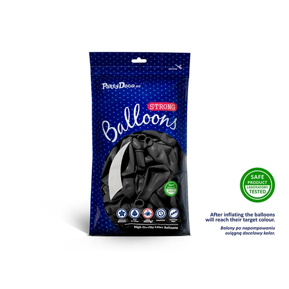 Lufi erős 27 cm fémes fekete S/50