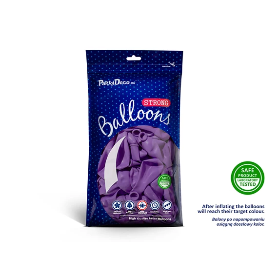 Lufi erős 27 cm pasztell levendula kék S/50