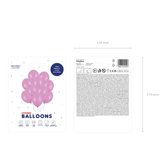 Lufi erős 30 cm pasztell fukszia S/10