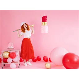 Lufi erős 30 cm pasztell halvány rózsaszín S/10