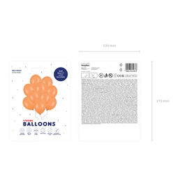 Lufi erős 30 cm pasztell mandarin narancs S/10