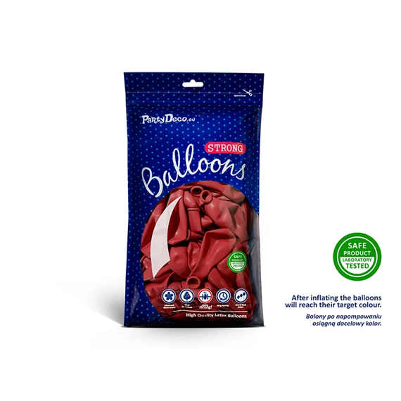 Lufi erős 30 cm pasztell pipacs piros S/50