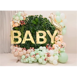 Lufi erős 30 cm pasztell pisztácia S/100