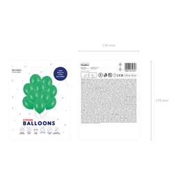 Lufi erős 30 cm pasztell smaragdzöld S/10