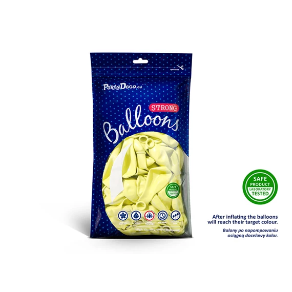 Lufi erős 30 cm pasztell világossárga S/50