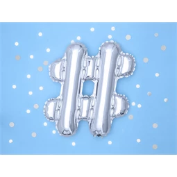 Lufi fólia # 35 cm ezüst