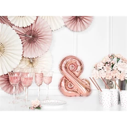 Lufi & fólia 35 cm rózsaarany
