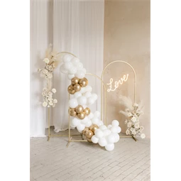 Lufi girland fehér és arany 200 cm S/60