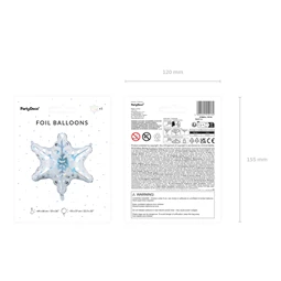 Lufi hópehely fólia 64x66 cm irizáló