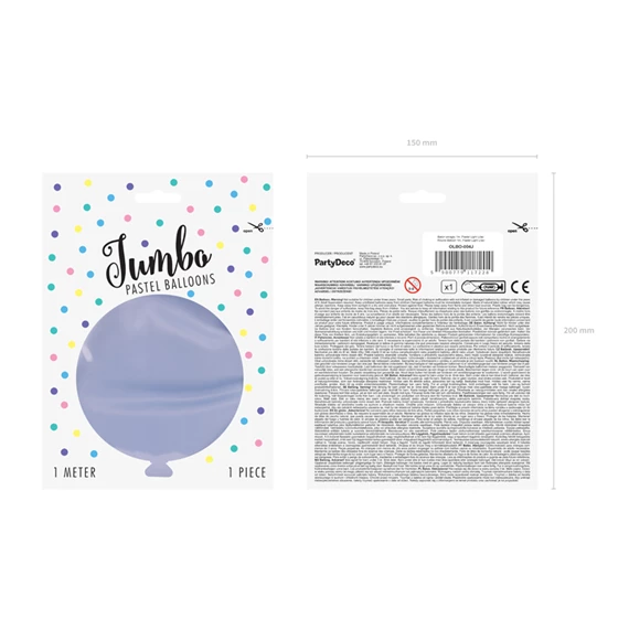 Lufi kerek 1 m pasztell világos lila