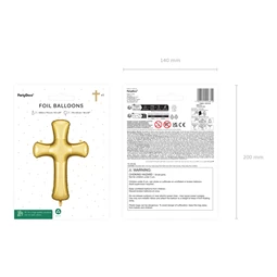 Lufi kereszt fólia 103,5x74,5 cm arany