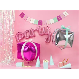 Lufi kocka fólia 35x35x35 cm sötét rózsaszín