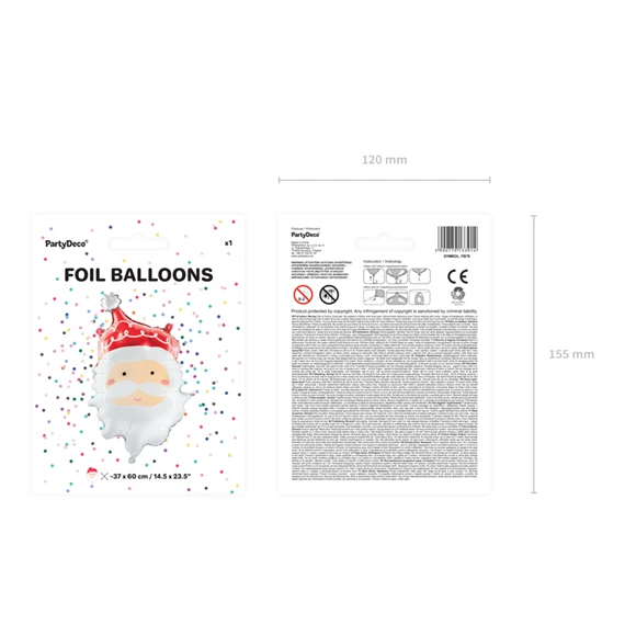 Lufi mikulás fólia, mix, 50x70 cm